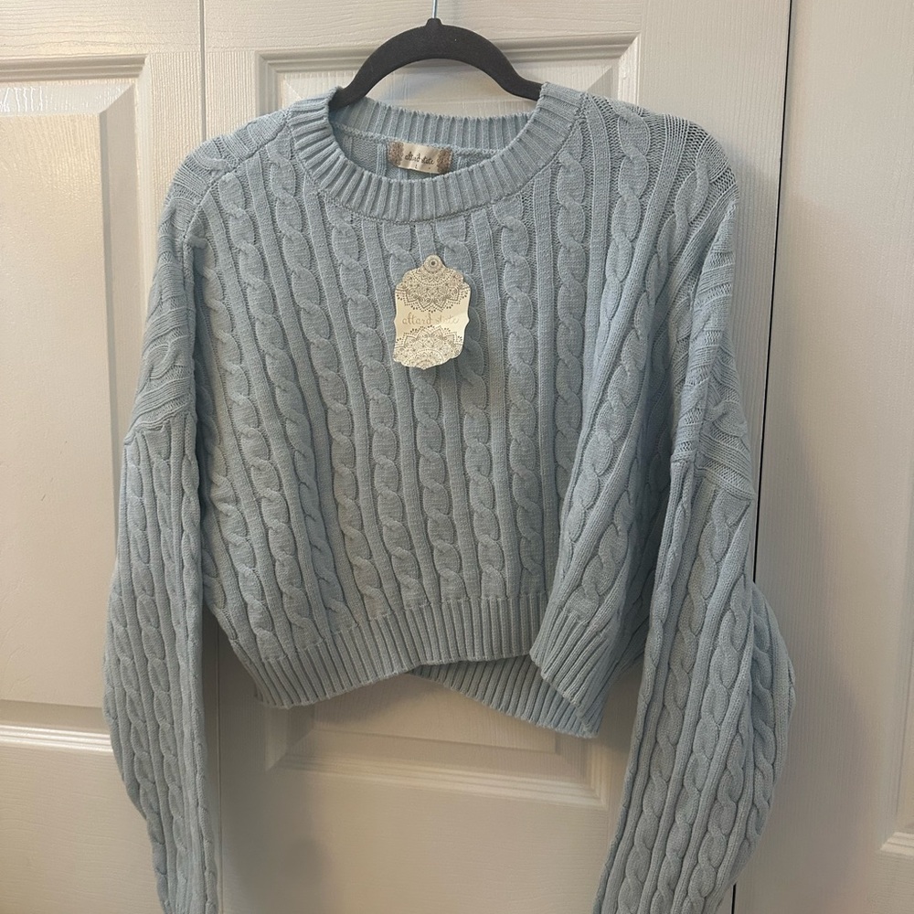 altard state robins egg blue sweater